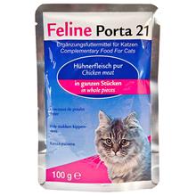 Bild Ekonomipack: Feline Porta 21 portionspåsar 24 x 100 g - Ren kyckling
