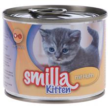 Bild Smilla Kitten starter-set + pastej - 1 kg torrfoder + 6 x 200 g våtfoder med kyckling + pastej