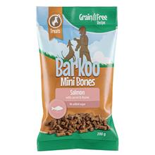Bild Ekonomipack: Barkoo Mini Bones (semi-moist) - Grain Free 4 x/8 x 200 g - Lax med morötter & timjan 4 x 200 g