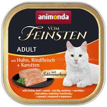 Bild Animonda vom Feinsten Adult med gourmetfyllning 6 x 100 g Kyckling, nötkött & morötter