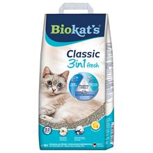 Bild Ekonomipack: 2 eller 3 påsar Biokat's kattsand till sparpris - Classic Fresh 3in1 Cotton Blossom (3 x 10 l)