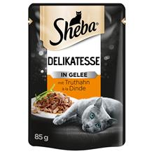 Bild Sheba 12 x 85 g portionspåsar - Delikatesse  in Jelly med kalkon