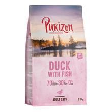 Bild 2,5 kg till extra lågt sparpris! Purizon torrfoder katt - Adult Duck & Fish
