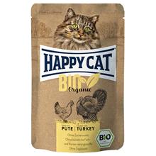 Bild Ekonomipack: Happy Cat Bio Pouch 24 x 85 g - Eko-kyckling & eko-kalkon