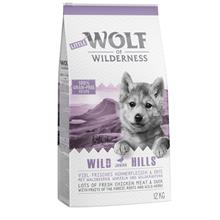 Bild Ekonomipack: 2 x 12 kg Wolf of Wilderness hundmat - Junior - Wild Hills