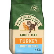 Bild Ekonomipack: 2 x James Wellbeloved kattfoder till lågpris! - Adult Light Turkey & Rice (2 x 4 kg)