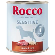 Bild Ekonomipack: Rocco Sensitive 24 x 800 g - Lamm & ris