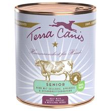 Bild Terra Canis Senior spannmålsfritt 6 x 800 g - Nötkött med selleri, aprikos och hälsoörter