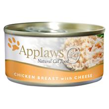 Bild Applaws provpack: Torr- och våtfoder - 2 kg Adult Chicken & Lamb + 6 x 156 g Kycklingbröst & ost