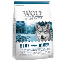 Bild 1 kg Wolf of Wilderness till sparpris! - Adult Blue River - Salmon