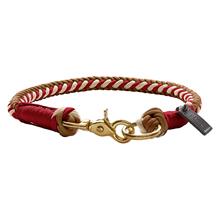 Bild HUNTER Tinnum halsband rött/beige - Stl. : L, 55 cm halsomfång, Ø 14 mm