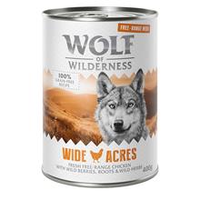 Bild Ekonomipack: 24 x 800 g Wolf of Wilderness Free Range Meat - Wild Hills - Free Range Duck