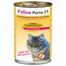Bild Feline Porta 21 6 x 400 g - Tonfisk med aloe - spannmålsfritt