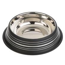 Bild Silver Line hundskål i rostfritt stål, mattsvart - 450 ml, Ø 20 cm
