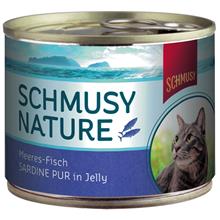 Bild Schmusy Nature Fish 12 x 185 g - Sardin Pur