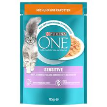 Bild Purina One Sensitive - 52 x 85 g Kyckling & morötter