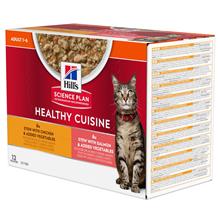 Bild Hill's Science Plan Adult Healthy Cuisine with Chicken & Salmon - 48 x 80 g