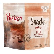 Bild Ekonomipack: Purizon Snacks 3 x 100 g - Nötkött & kyckling