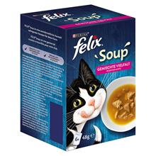 Bild 6 + 6 på köpet! 12 x 48 g Latz Soup kattmat - Mix Farm & Fish Selection