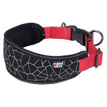 Bild Rukka® Cube Soft halsband, rött/svart - Stl. L: 45-70 cm halsomfång, B 30 mm