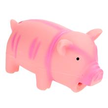 Bild Latexgris hundleksak med originalljud - ca 15 cm, rosa