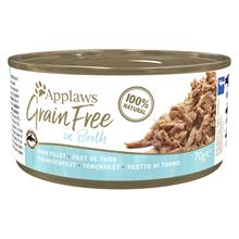 Bild Ekonomipack: Applaws Grainfree in Broth 24 x 70 g - Tonfiskfilé