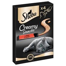 Bild Ekonomipack: Sheba Creamy Snacks 16 / 18 / 44 x 12 g - Nötkött 44 x 12 g