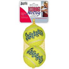 Bild KONG Airdog Squeaker Ball tennisbollar med pipljud - Large: Ø 8 cm, 2-pack