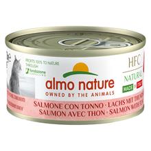 Bild Almo Nature HFC Natural Made in Italy 6 x 70 g - Lax & tonfisk