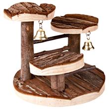 Bild Klätterträd av trä för hamstrar - Bredd 15 x djup 14 x höjd 14 cm