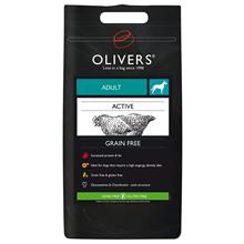 Bild Olivers Active Medium Breed Grain Free Chicken - Ekonomipack: 2 x 12 kg