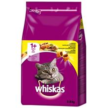 Bild Ekonomipack: Whiskas torrfoder - 1+ Kyckling (2 x 3,8 kg)