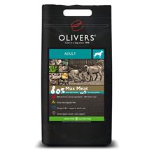 Bild Oliver's Adult Max Meat 80% Grain Free - Ekonomipack: 2 x 8 kg