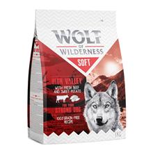 Bild 1 kg Wolf of Wilderness till sparpris! - Adult Soft High Valley - Beef