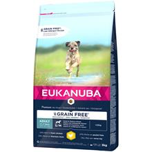 Bild Eukanuba Grain Free Adult Small / Medium Breed Chicken - Ekonomipack: 2 x 3 kg