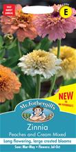 Bild Zinnia 'Cresto Peaches & Cream Mixed'