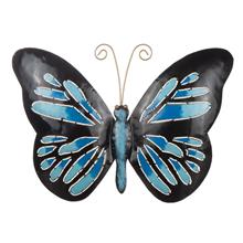 Bild Dekorationsfjäril 30x40cm Blå och Svart