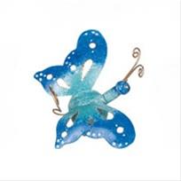 Bild Dekorationsfigur i hamrad plåt Blå/Turkos