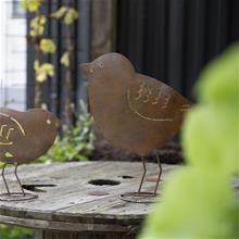 Bild Dekorationsfågel i hamrad plåt Stor