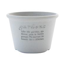 Bild Kruka 'Garden' Shallow Nr. 8 inkl fat - Grå