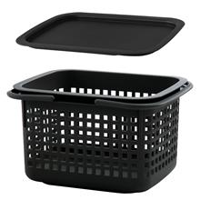 Bild Förvaringsbox 'Crestino' med lock - Svart