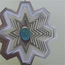 Bild Vindspel Snöflinga, turkos kula