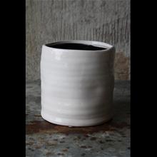 Bild Keramik Kruka Vit D13cm
