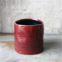 Bild Keramik Kruka 13x13 Röd