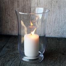 Bild Glasvas / Ljuslykta 13xH20cm