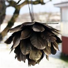 Bild Fjäderboll 12cm Guld/Svart