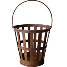 Bild Vedkorg i rost 35x76cm