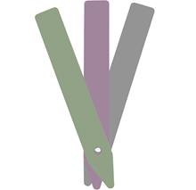 Bild Etiketter plast, Färgmix 75-pack