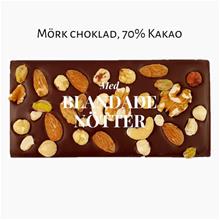 Bild Choklad 70% Blandade Nötter 100g