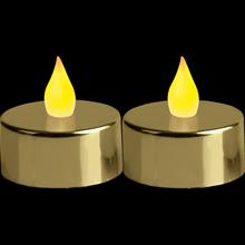 Bild Värmeljus 2p 'Mette' Guld